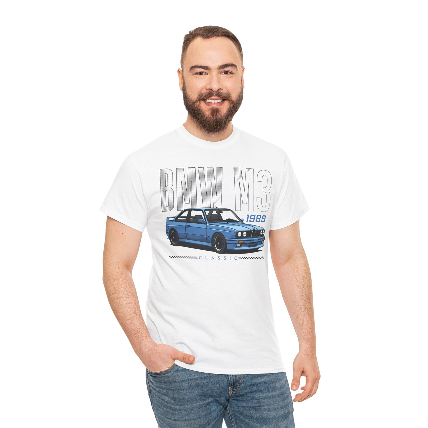 1989 Classic Car T-Shirt – Retro BMW E30 Design for Car Enthusiasts