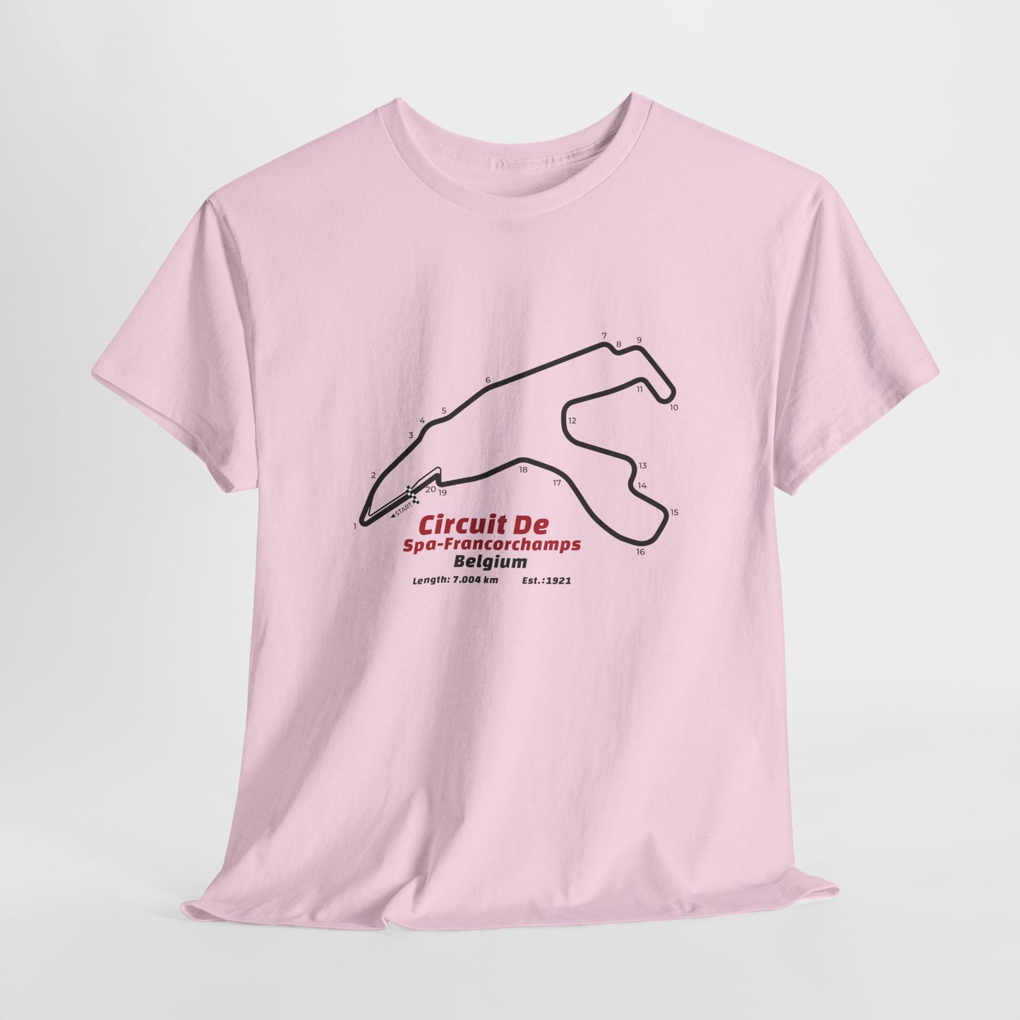 Circuit de Spa-Francorchamps T-Shirt – Legendary F1 Track Design