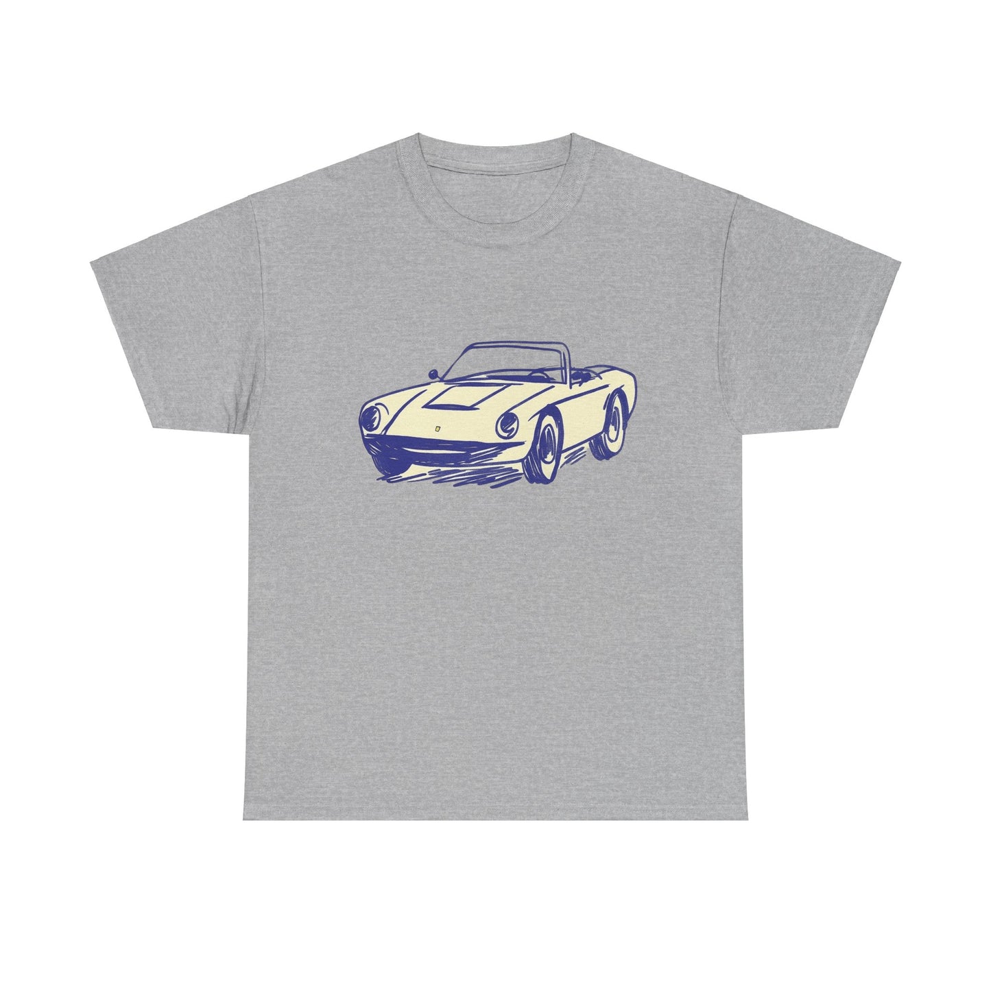 Big Vintage Cabriolet T-Shirt – Retro Classic Car Design for Car Lovers (light)