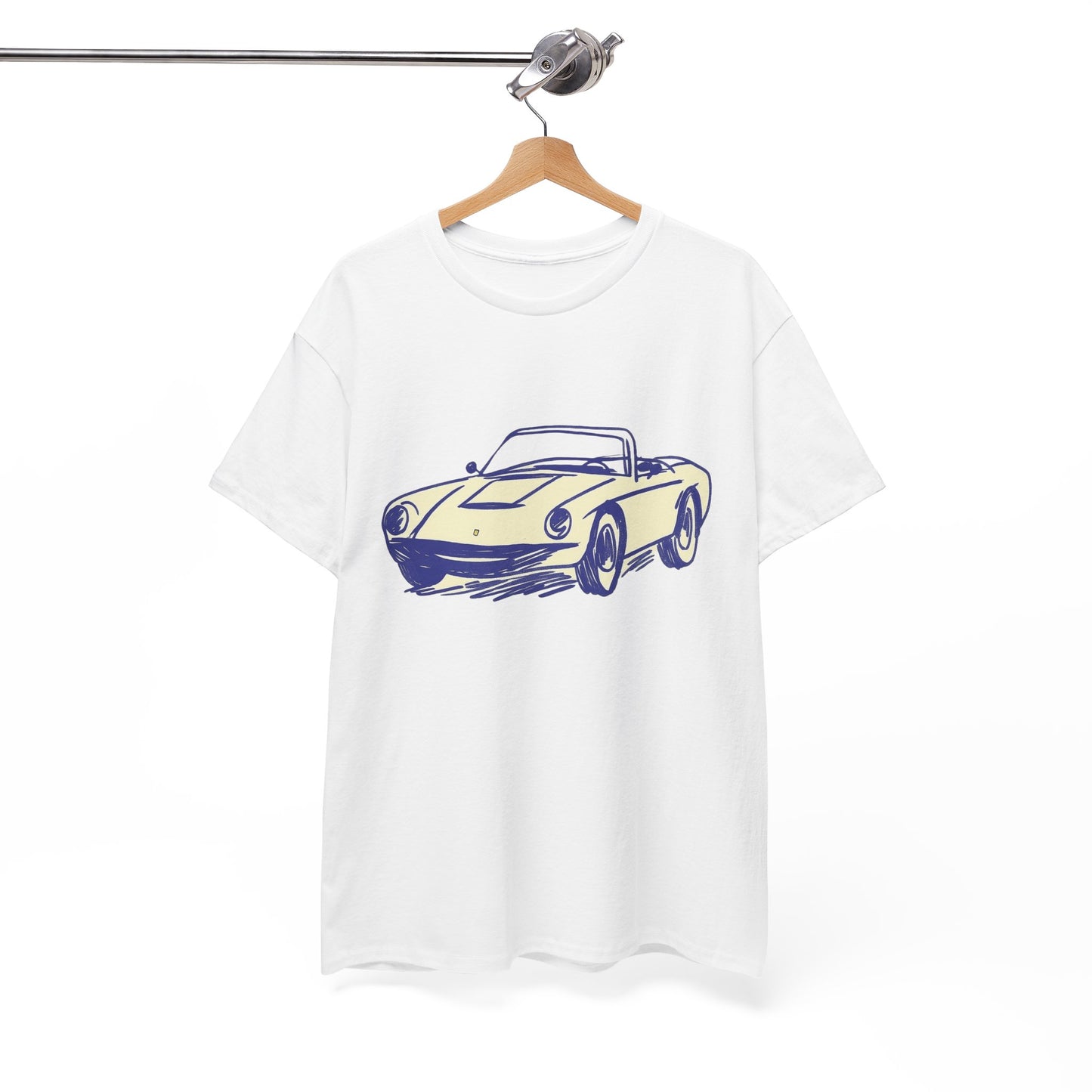 Big Vintage Cabriolet T-Shirt – Retro Classic Car Design for Car Lovers (light)