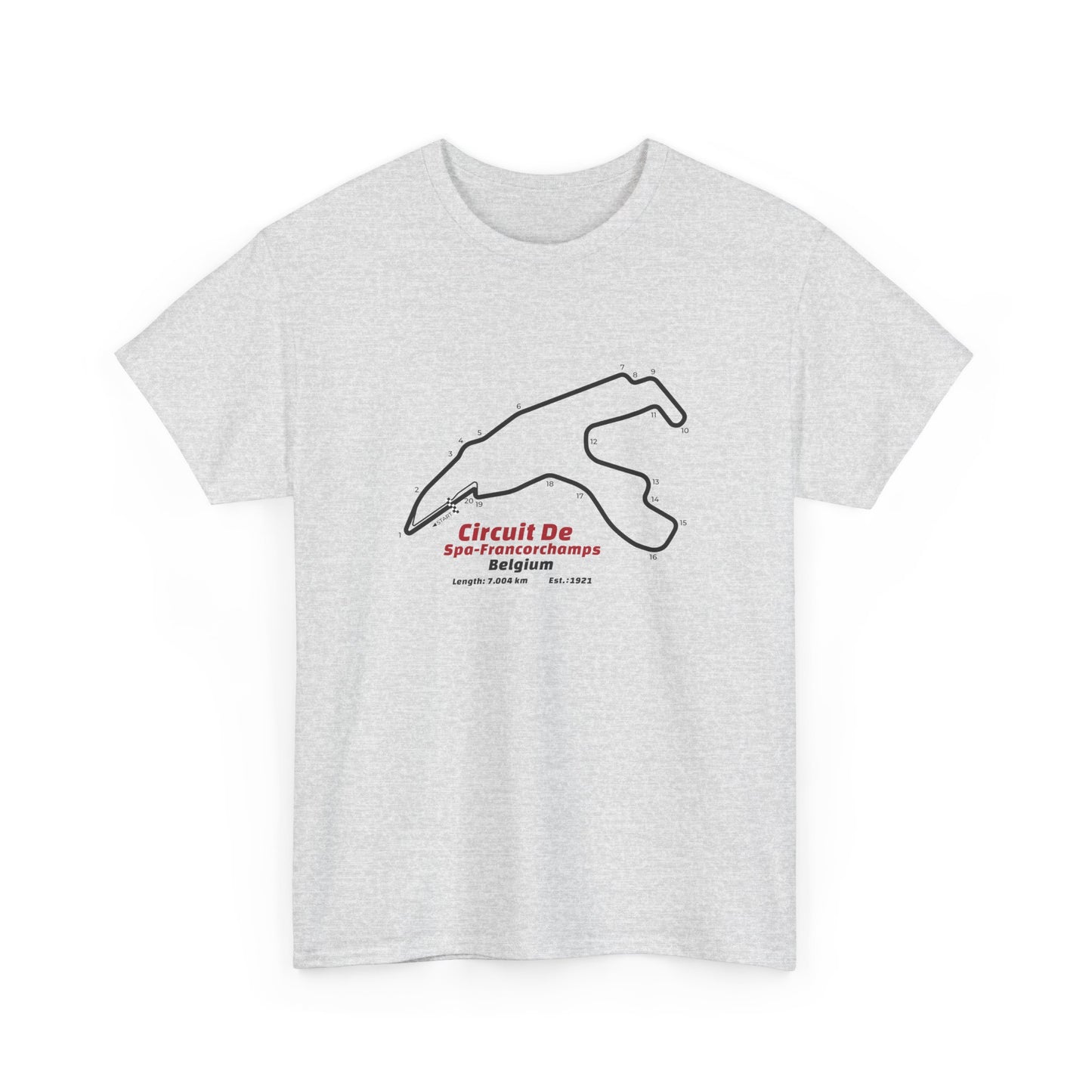 Circuit de Spa-Francorchamps T-Shirt – Legendary F1 Track Design