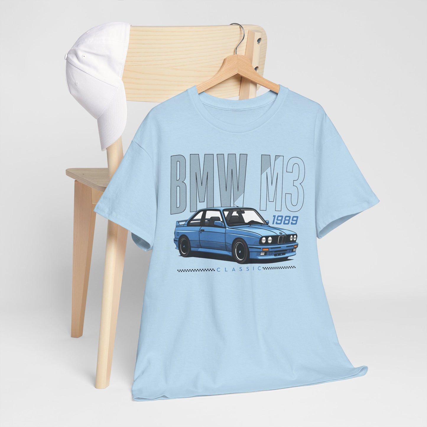 1989 Classic Car T-Shirt – Retro BMW E30 Design for Car Enthusiasts