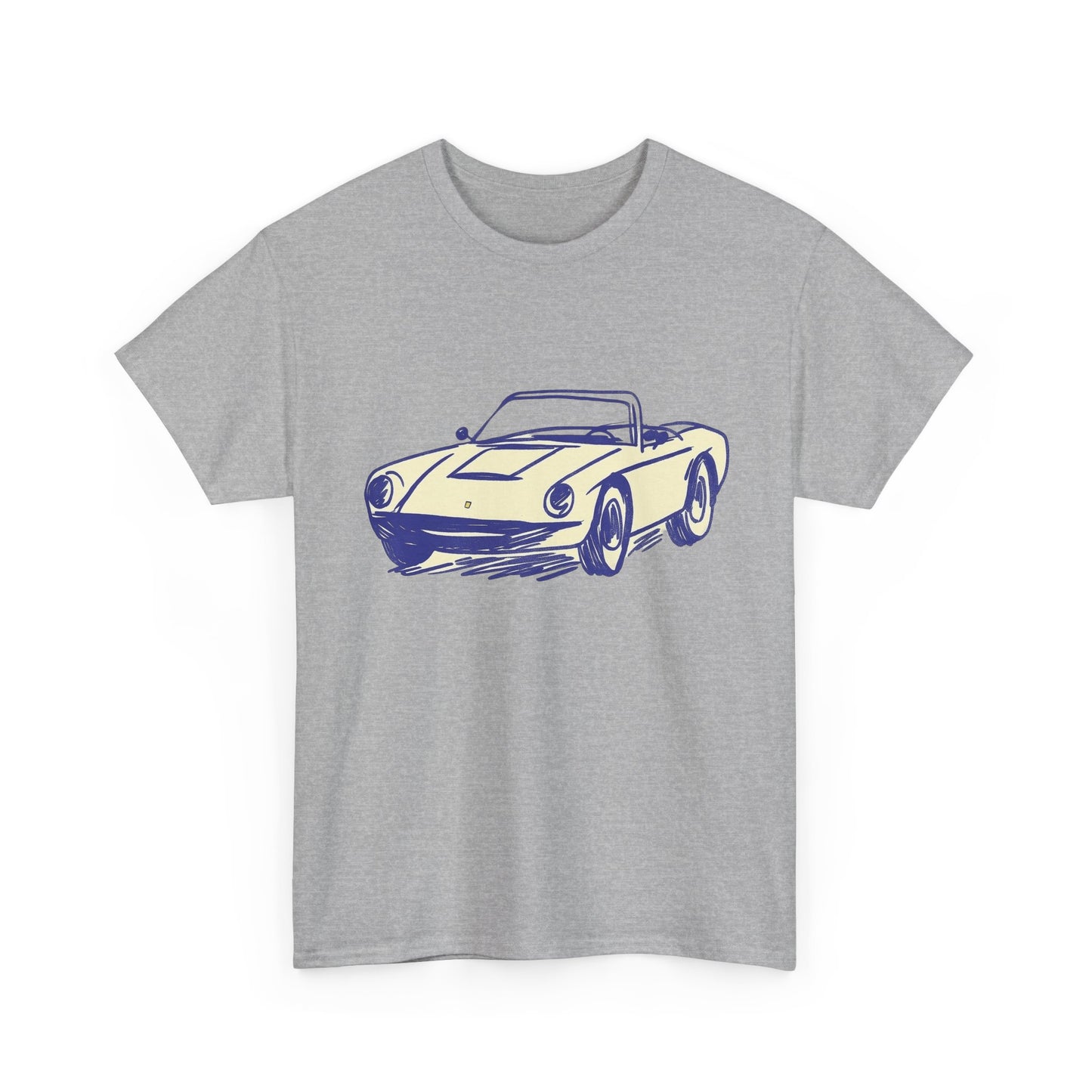 Big Vintage Cabriolet T-Shirt – Retro Classic Car Design for Car Lovers (light)