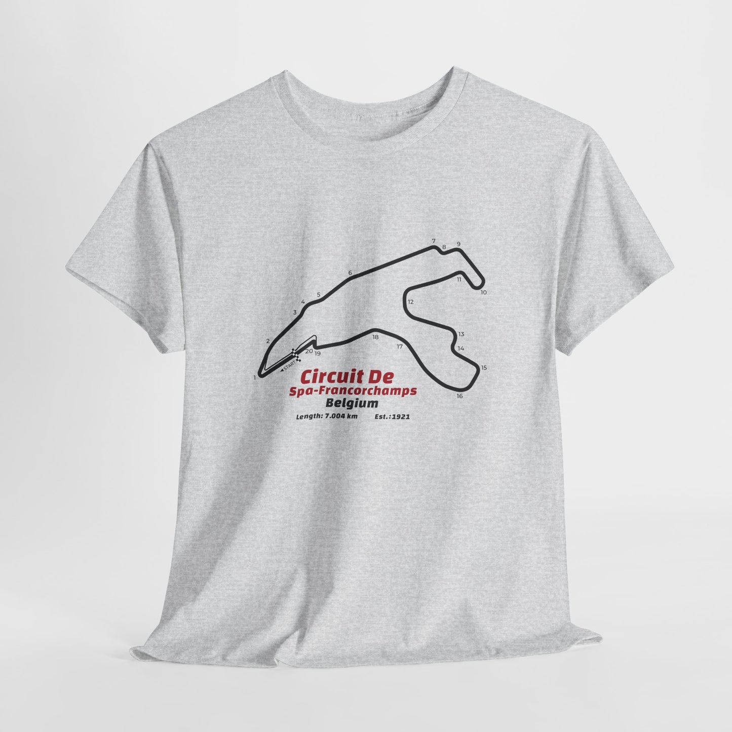 Circuit de Spa-Francorchamps T-Shirt – Legendary F1 Track Design