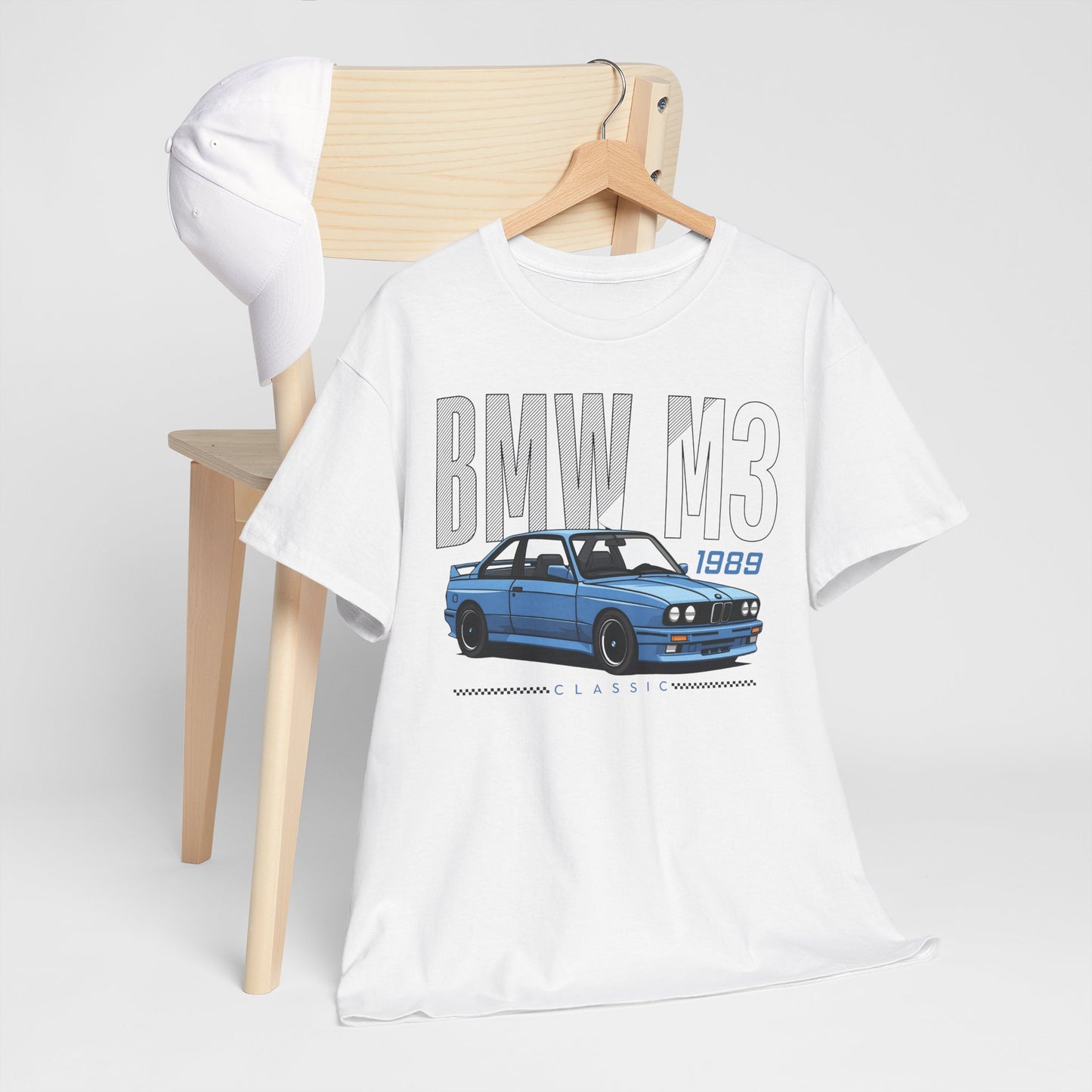 1989 Classic Car T-Shirt – Retro BMW E30 Design for Car Enthusiasts