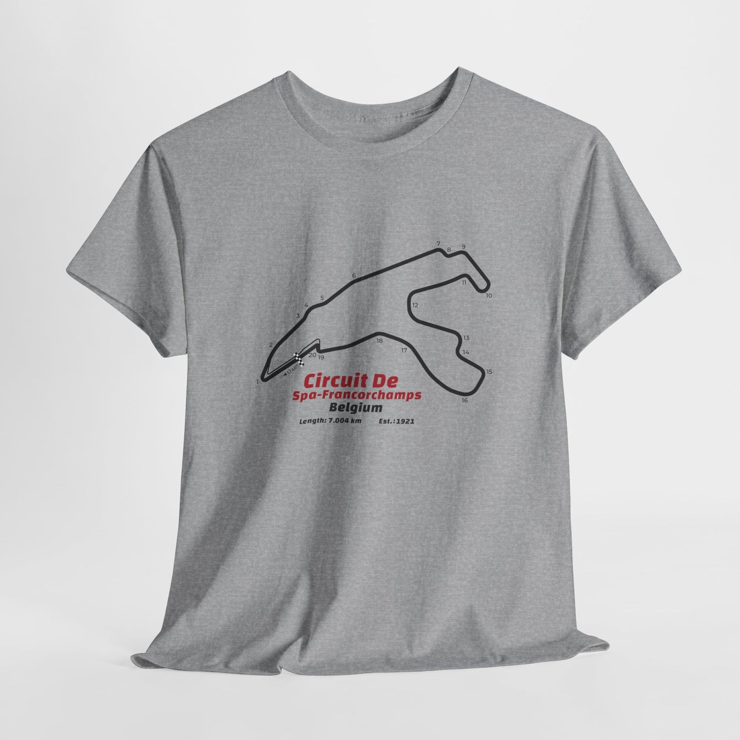 Circuit de Spa-Francorchamps T-Shirt – Legendary F1 Track Design