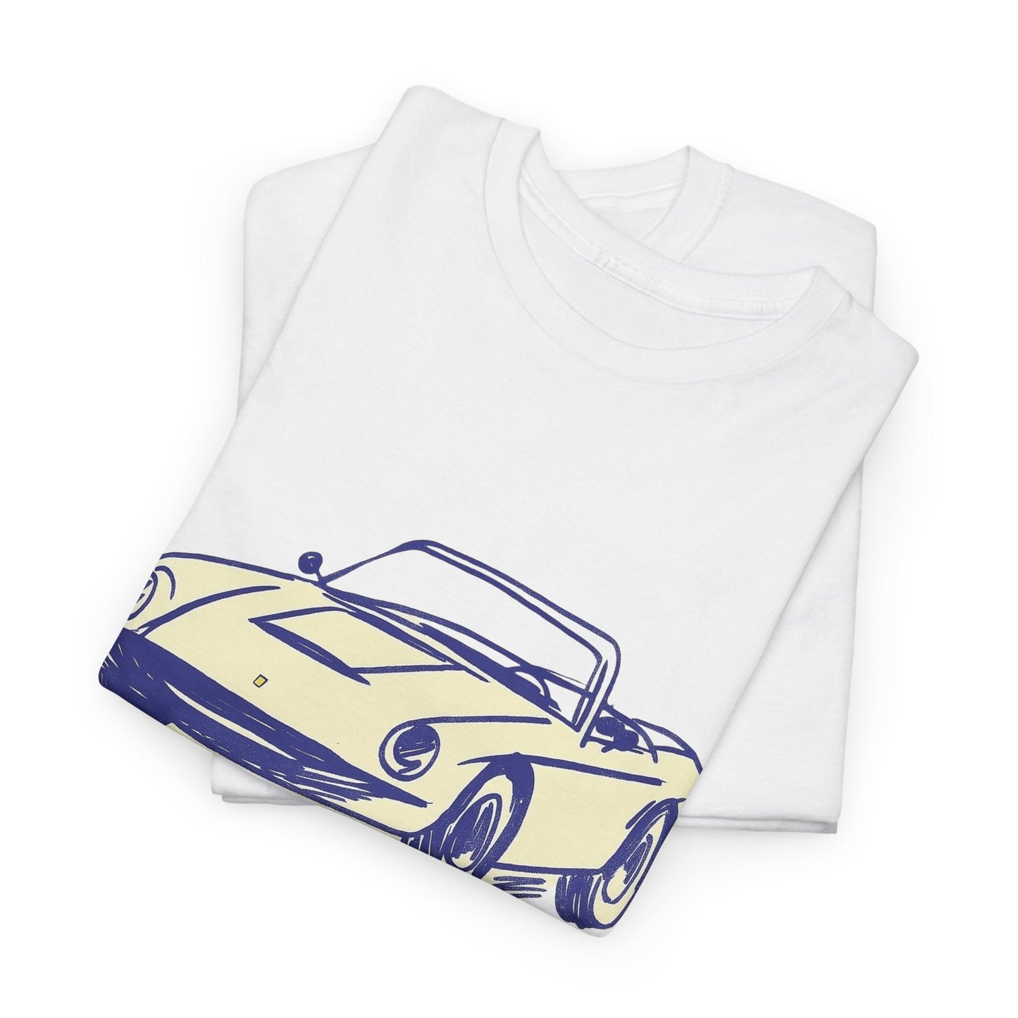 Big Vintage Cabriolet T-Shirt – Retro Classic Car Design for Car Lovers (light)