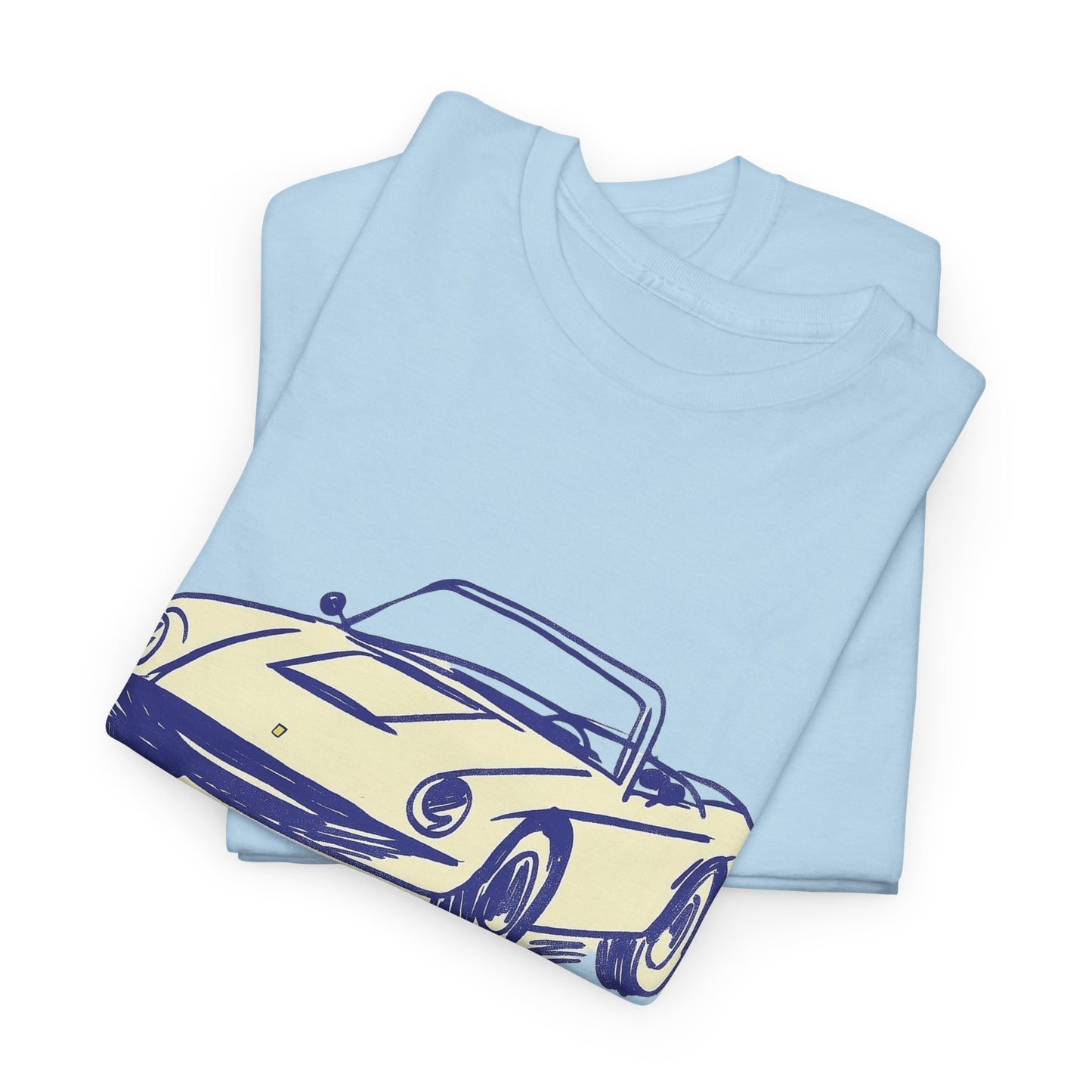 Big Vintage Cabriolet T-Shirt – Retro Classic Car Design for Car Lovers (light)