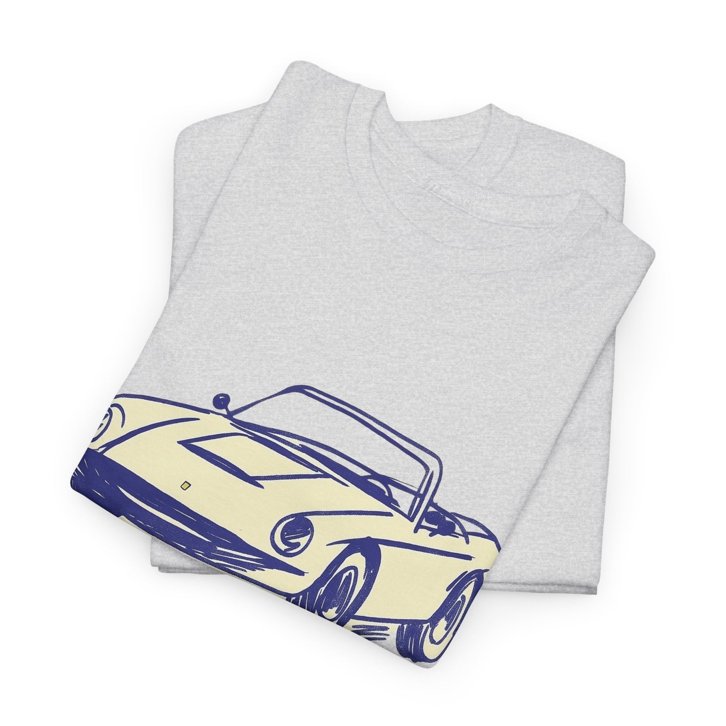 Big Vintage Cabriolet T-Shirt – Retro Classic Car Design for Car Lovers (light)