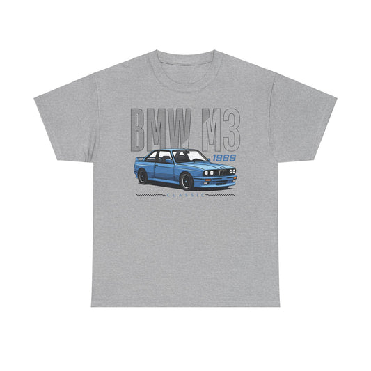 1989 Classic Car T-Shirt – Retro BMW E30 Design for Car Enthusiasts