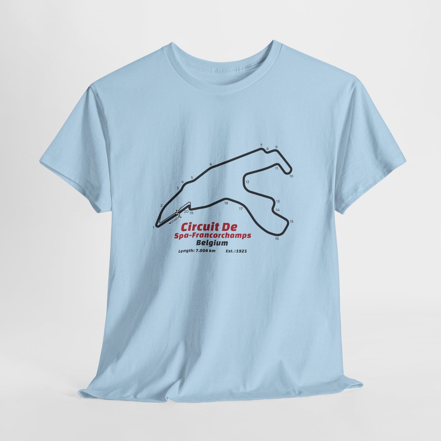 Circuit de Spa-Francorchamps T-Shirt – Legendary F1 Track Design