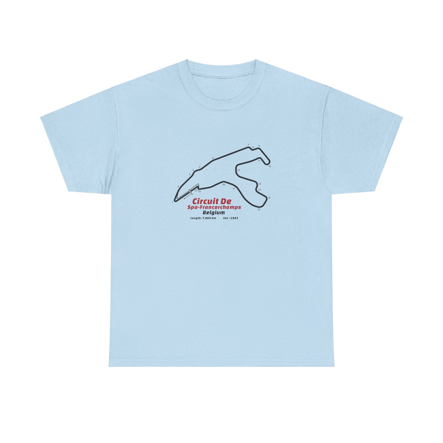 Circuit de Spa-Francorchamps T-Shirt – Legendary F1 Track Design