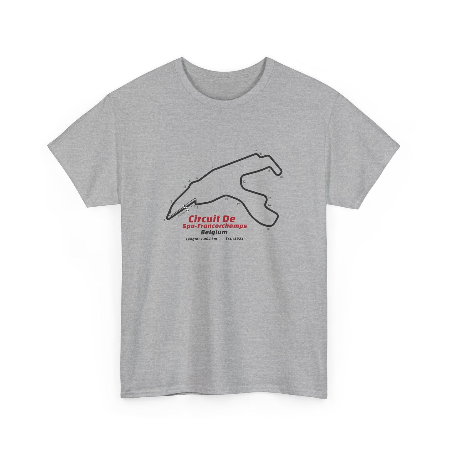 Circuit de Spa-Francorchamps T-Shirt – Legendary F1 Track Design