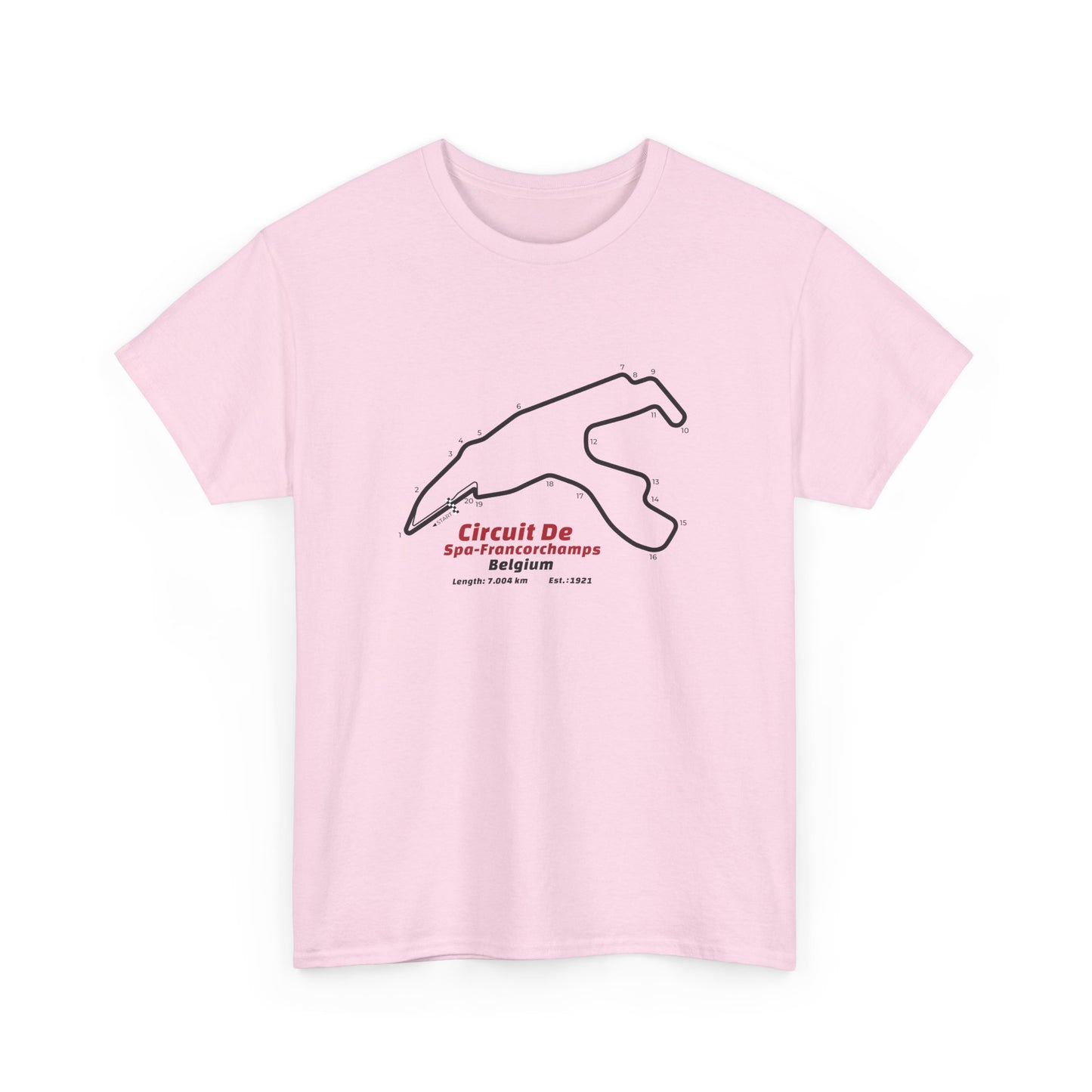 Circuit de Spa-Francorchamps T-Shirt – Legendary F1 Track Design