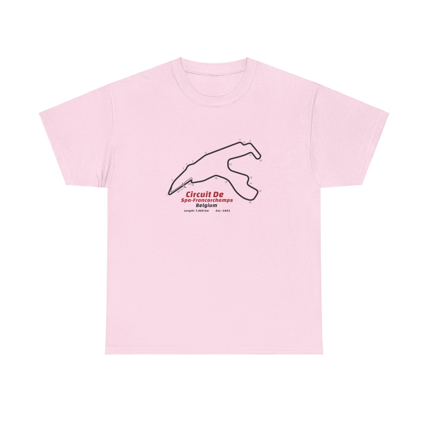 Circuit de Spa-Francorchamps T-Shirt – Legendary F1 Track Design