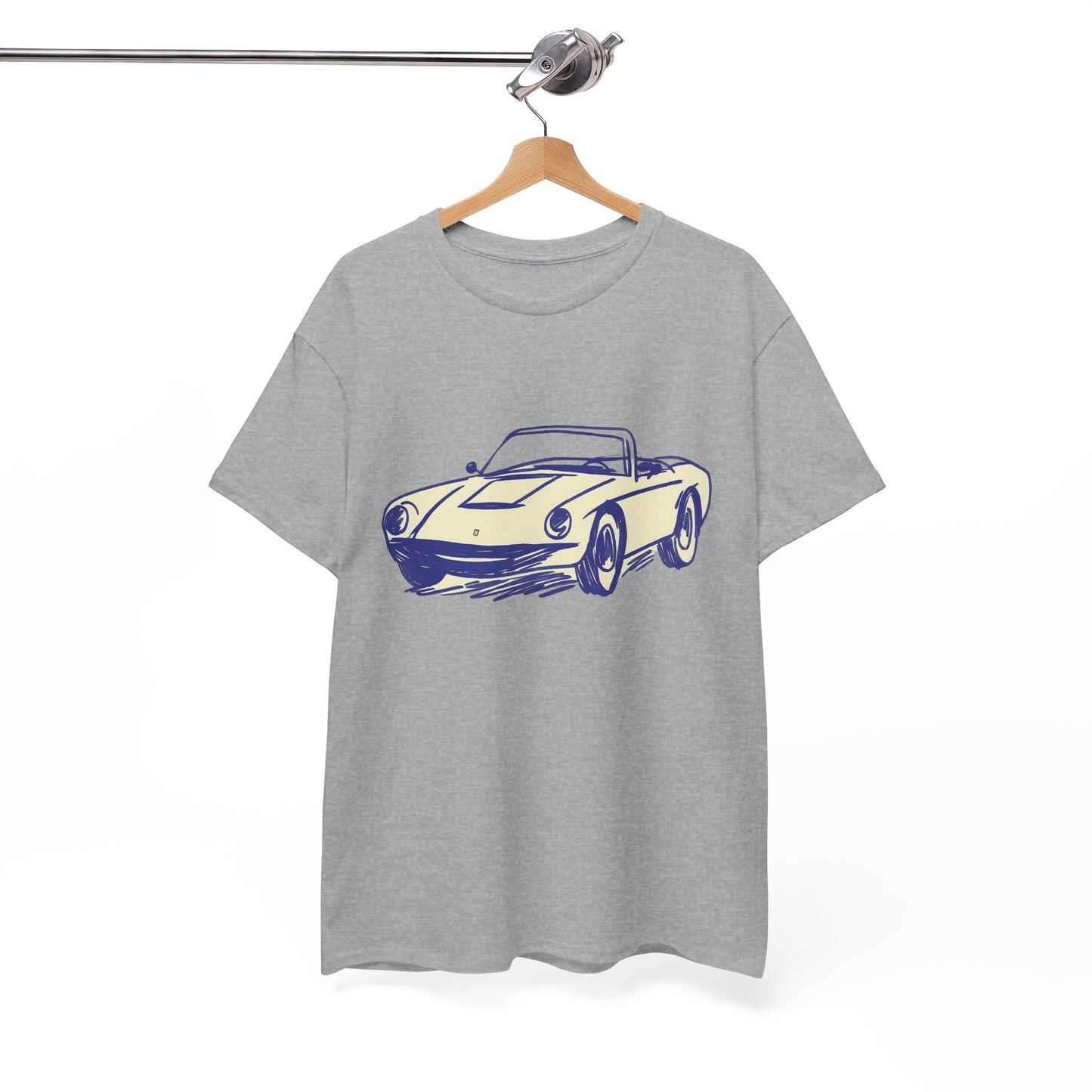 Big Vintage Cabriolet T-Shirt – Retro Classic Car Design for Car Lovers (light)