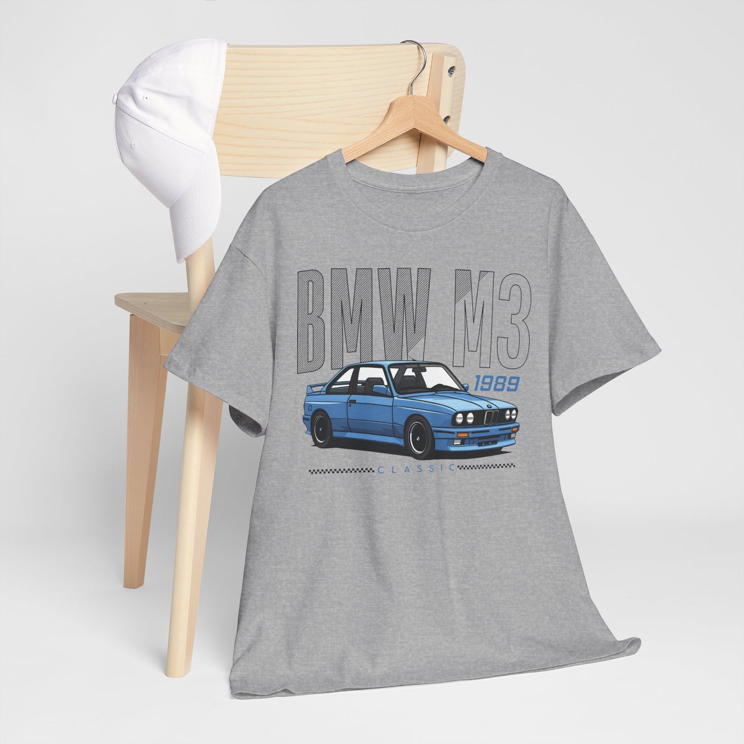 1989 Classic Car T-Shirt – Retro BMW E30 Design for Car Enthusiasts