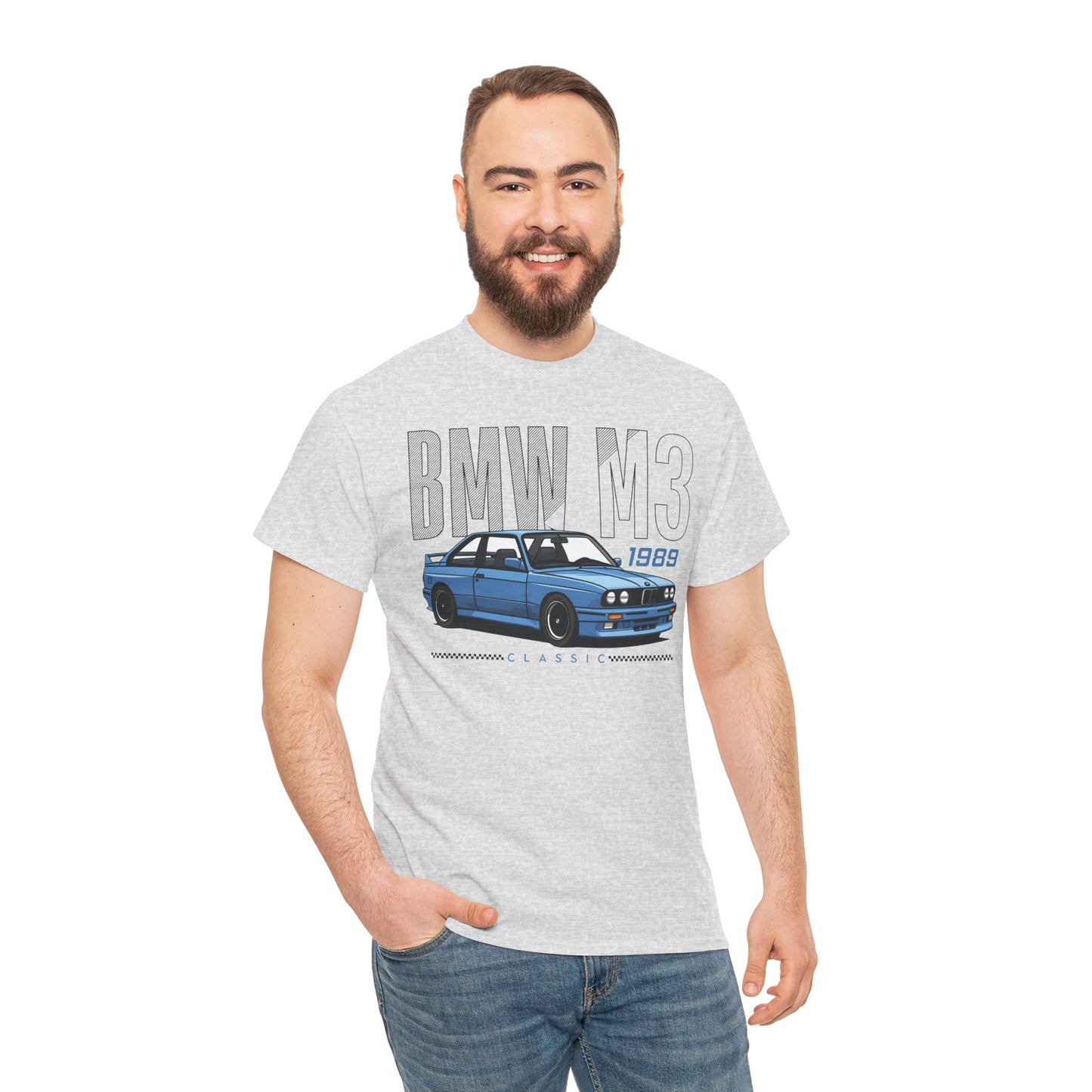 1989 Classic Car T-Shirt – Retro BMW E30 Design for Car Enthusiasts