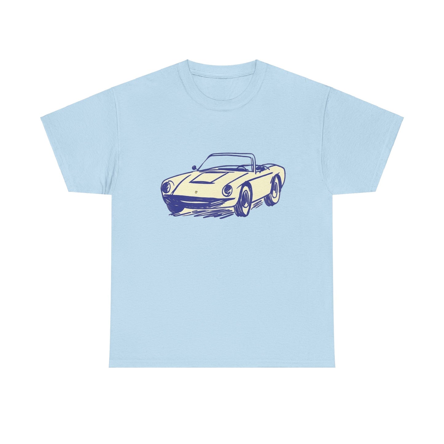 Big Vintage Cabriolet T-Shirt – Retro Classic Car Design for Car Lovers (light)