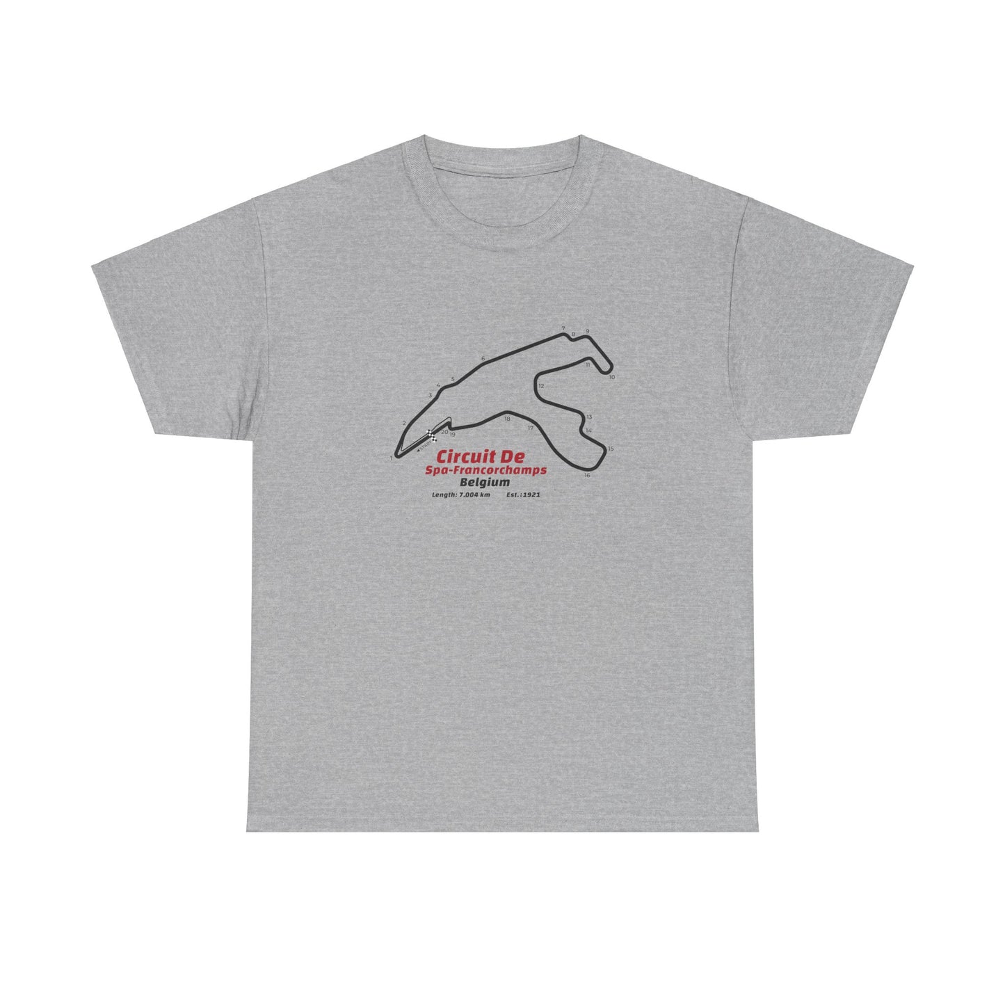 Circuit de Spa-Francorchamps T-Shirt – Legendary F1 Track Design